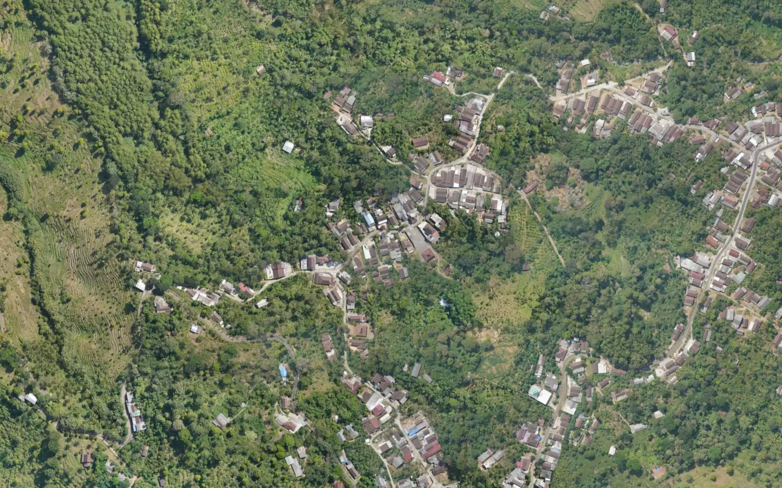 Ortofoto Kampung Adat Segunung, Desa Carangwulung